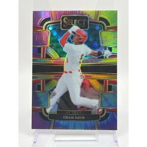 2024 Panini Select Chase Davis Tie-Dye Prizm Refractor 5/25 SP Cardinals